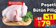 POŞETLİ BÜTÜN PİLİÇ KG